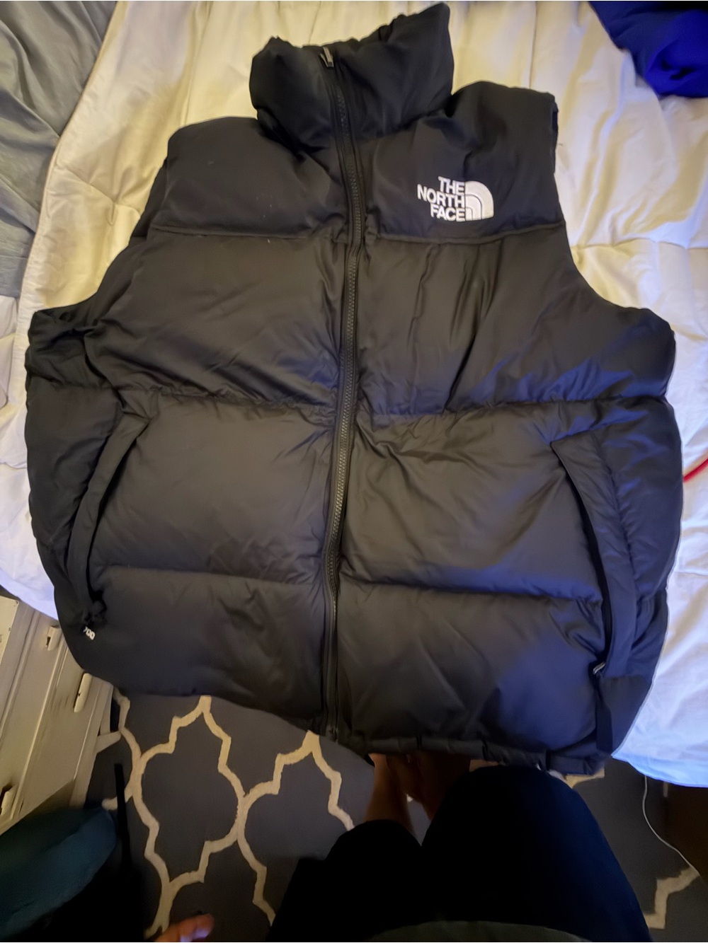 The North Face Black Nuptse Puffer Vest 700 sz XL
